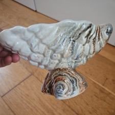 vintage ceramic Sylvac kitsch shell planter pedestal dish bowl vase 11x19cm