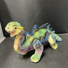 Rare Steiff Dinos with Button  Tag Mohair Brontosaurus 1960 Replica