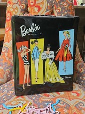 1961 Barbie Doll Case – Black Ponytail Xl – Clean Interior - Funky MCM Style