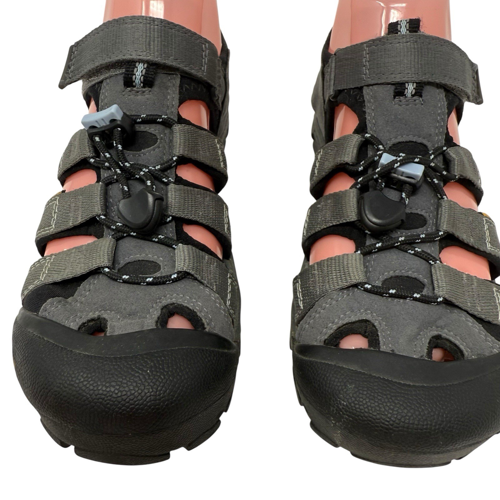 Sandali Keen donna taglia 7 Newport H2 sportivi punta chiusa pescatore grigio sandali