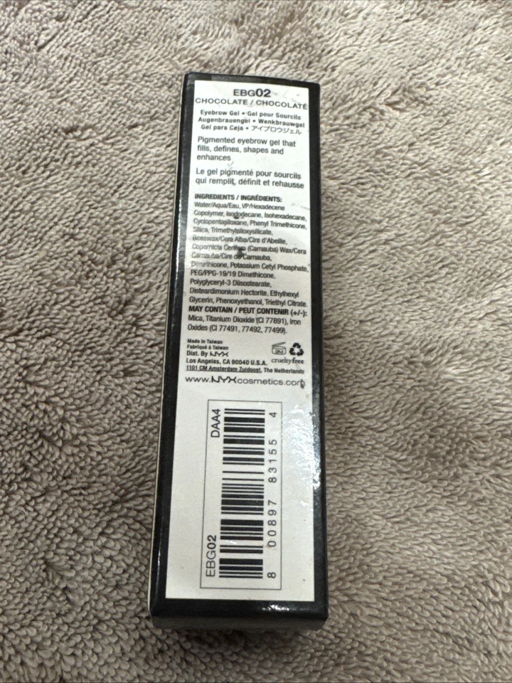1 NYX Waterproof Eyebrow Gel EBG02 Chocolate 0.34 oz New In Box Sealed - Image 3 of 4