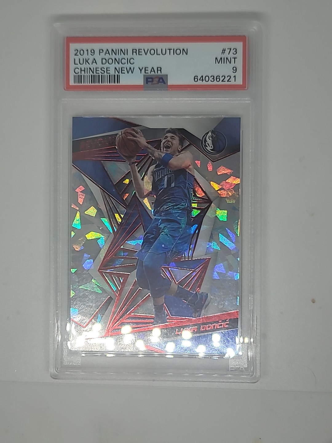2019 Panini Revolution Chinese New Year #73 Luka Doncic PSA 9