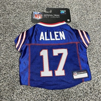 Buffalo Bills Jersey Dogs S Blue Josh Allen NFL Football Official Team Pet  Wear