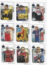 9 DIFFERENT 2002 PRESS PASS ECLIPSE CARDS AS A LOT