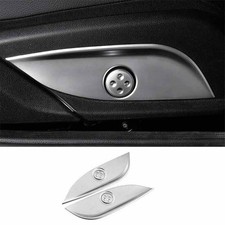 Car Seat Matte Silver Adjust Handle Panel Cover Trim For Benz C-Class W205 15-21