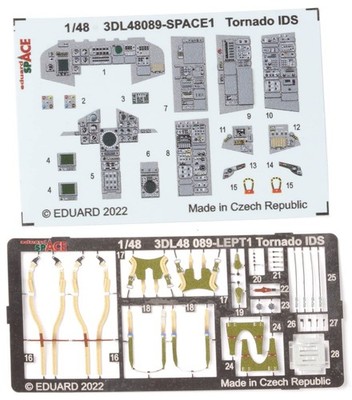 1/48 Space Panavia Tornado IDS interior 3D decal etching parts set