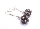 Vintage Pearl Earrings Long Drops Costume Jewelry