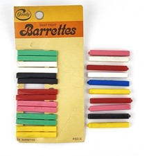 Vintage 1970s Goody Stay Tight Barrettes 2" Pack 1975 Lot 22