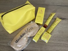Absolute collagen shampoo conditioner serum day cream mask make up bag travel BN