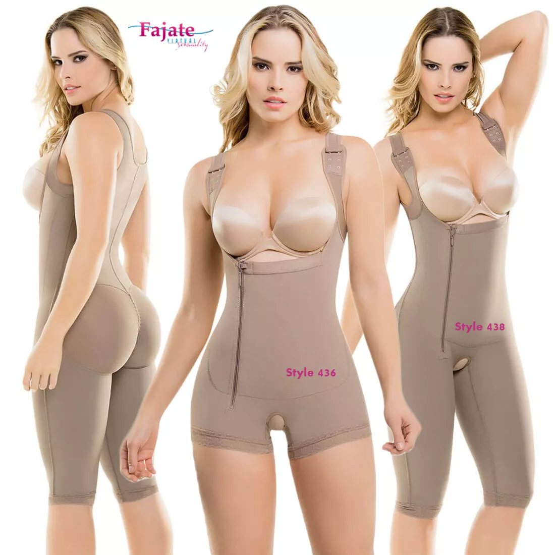 CYSM Women Bodysuit Capri Shaper Butt Lifter Fajas Postpartum