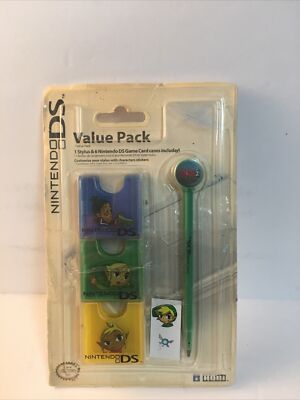 Value Pack Zelda  1 Stylus 6 Game Card Cases & Stickers In Box