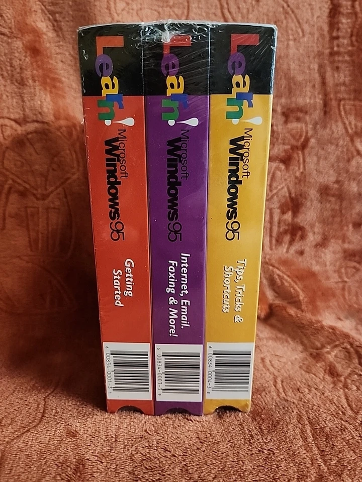 Learn Microsoft Windows 1995 Getting Started VHS. Includes 3 VHS Tapes. Sealed - Image 4 of 4