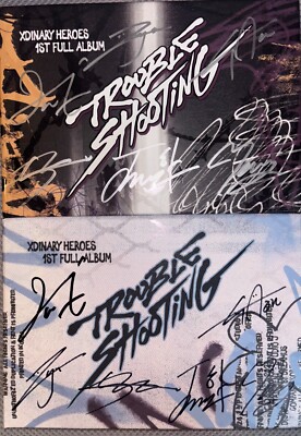 XDINARY HEROES [Troubleshooting] Autographed Signed Album Both Ver