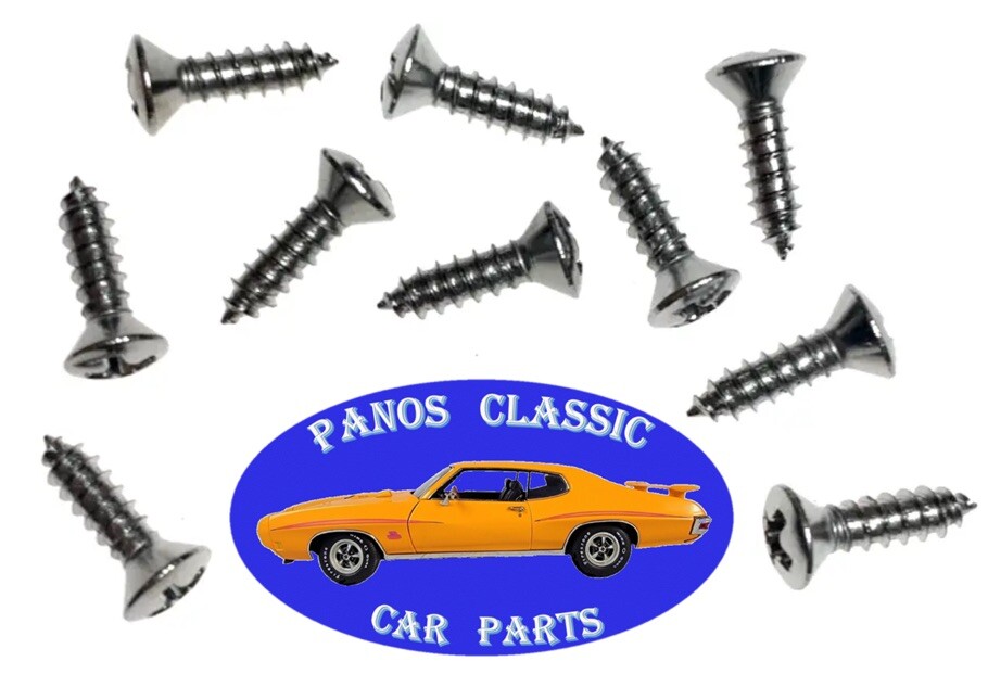 GM Dash Interior Console Door Panel Phillips Head Tap Screw #6 x 1/2" 10pcs 138