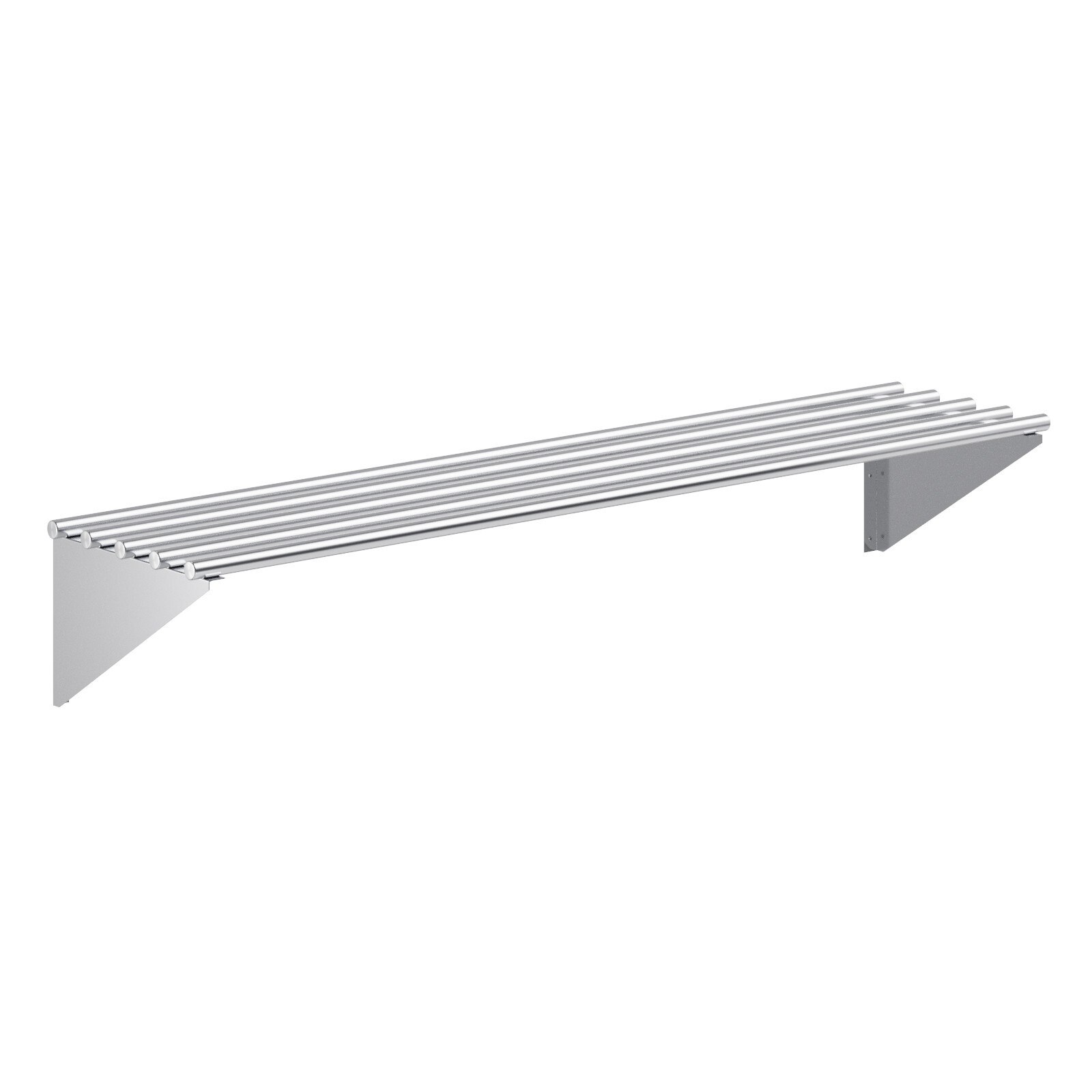 AmGood 14 in. x 60 in. Stainless Steel Tubular Wall Shelf 14x60 Shelving