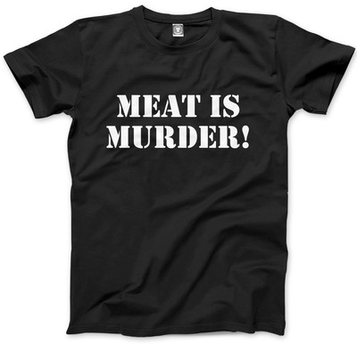 Fleisch ist Mord Vegetarisch Vegan - Tierrechte Herren Unisex T-Shirt