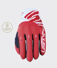 FIVE Enduro Motorcycle Gloves Ce Approved Red E3 Evo Summer Urban Large