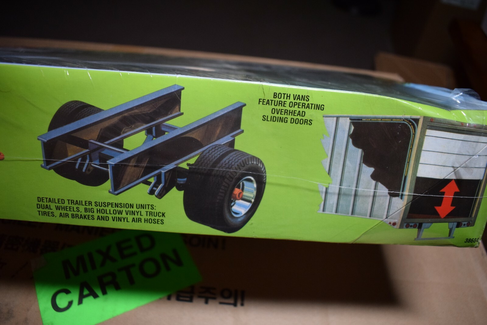 AMT Double Header 1/25 2 27' Exterior Post Trailers Model Kit New ...
