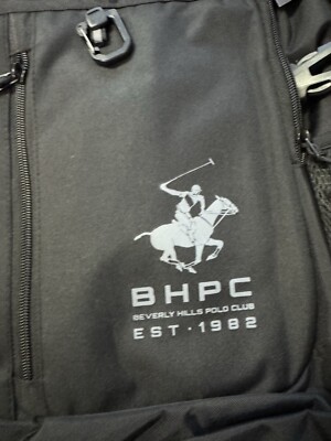 BEVERLY HILLS POLO CLUB  backpack. Black/Charcoal. SJAB003.  NWT 