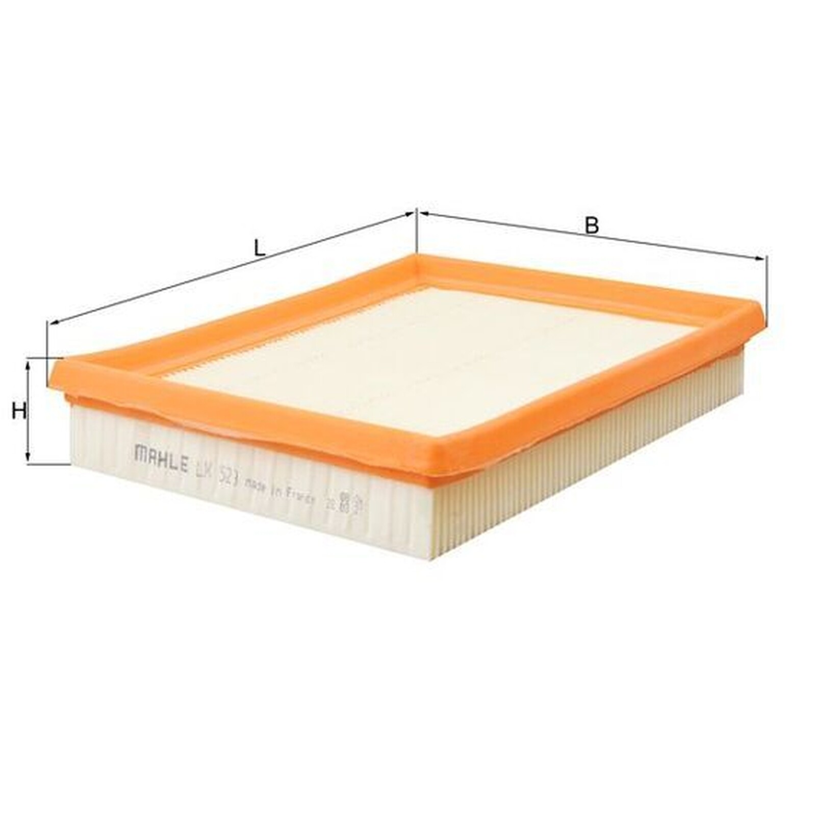 Mahle Air Filter LX523 - Fits Vauxhall - Genuine Part - Quality OE Matching Fit