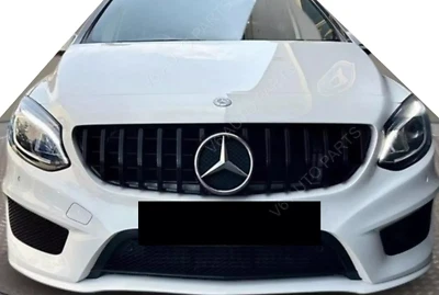 Front Bumper Grille emblem chrome Star Logo badge For E220 C250 A200 SLK R-class - Image 1 of 4