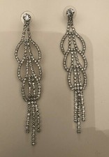 Gatsby Deco Crystal Art Dangle Statement 4 Earrings