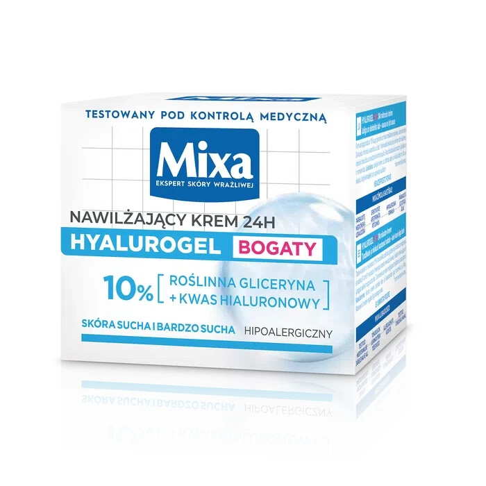 Mixa Hyalurogel Rich Cream Intensive Hydration Hyaluronic Acid 10% Glycerin