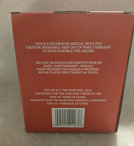Tim Hortons Christmas 2024 Snow Globe Collectable Limited Edition NIB - Picture 2 of 2