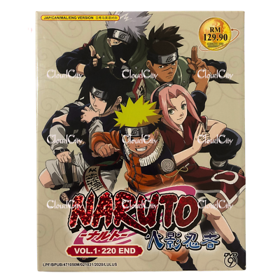 Anime DVD NARUTO Complete Series Vol. 1-220 End ENGLISH VERSION
