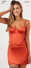 NWT S VINTAGE SATIN NYLON SECOND SKIN BODYSUIT DRESS BODY CON EVENING