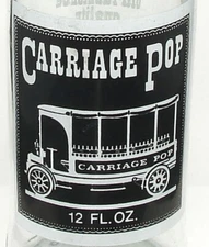 Carriage Pop; Pop Industries Inc.; Westminster, Ca.; 2-color ACL soda pop bottle