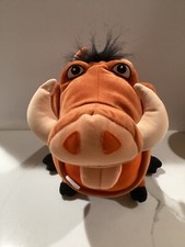 Disney-Hasbro Lion King PUMBA Talking, Farting Plush - VIDEO 