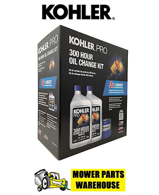 GENUINE OEM KOHLER ENGINE PRO 2 QUART 300 HOUR OIL CHANGE KIT 25 850 02-S