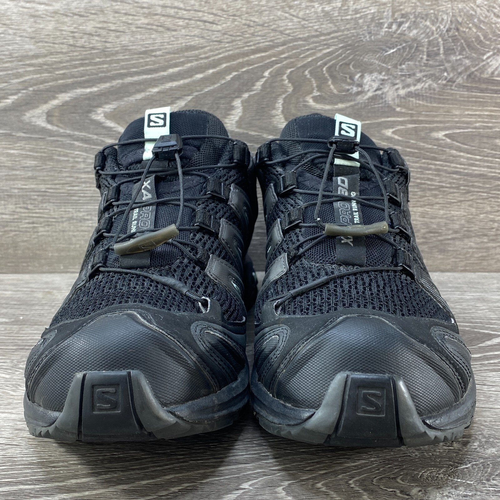 Scarpe da trail running Salomon XA Pro 3D nere cinch pizzo Contagrip donna taglia 9 5