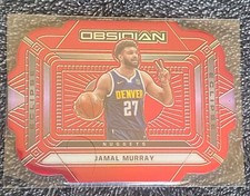 2020-21 Panini Obsidian Eclipse Electric Etch Red Flood Jamal Murray #16