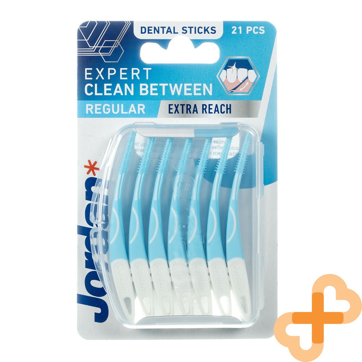 JORDAN CLEAN BETWEEN Interdental Brushes/Picks Rubber 21 Pcs. Regular