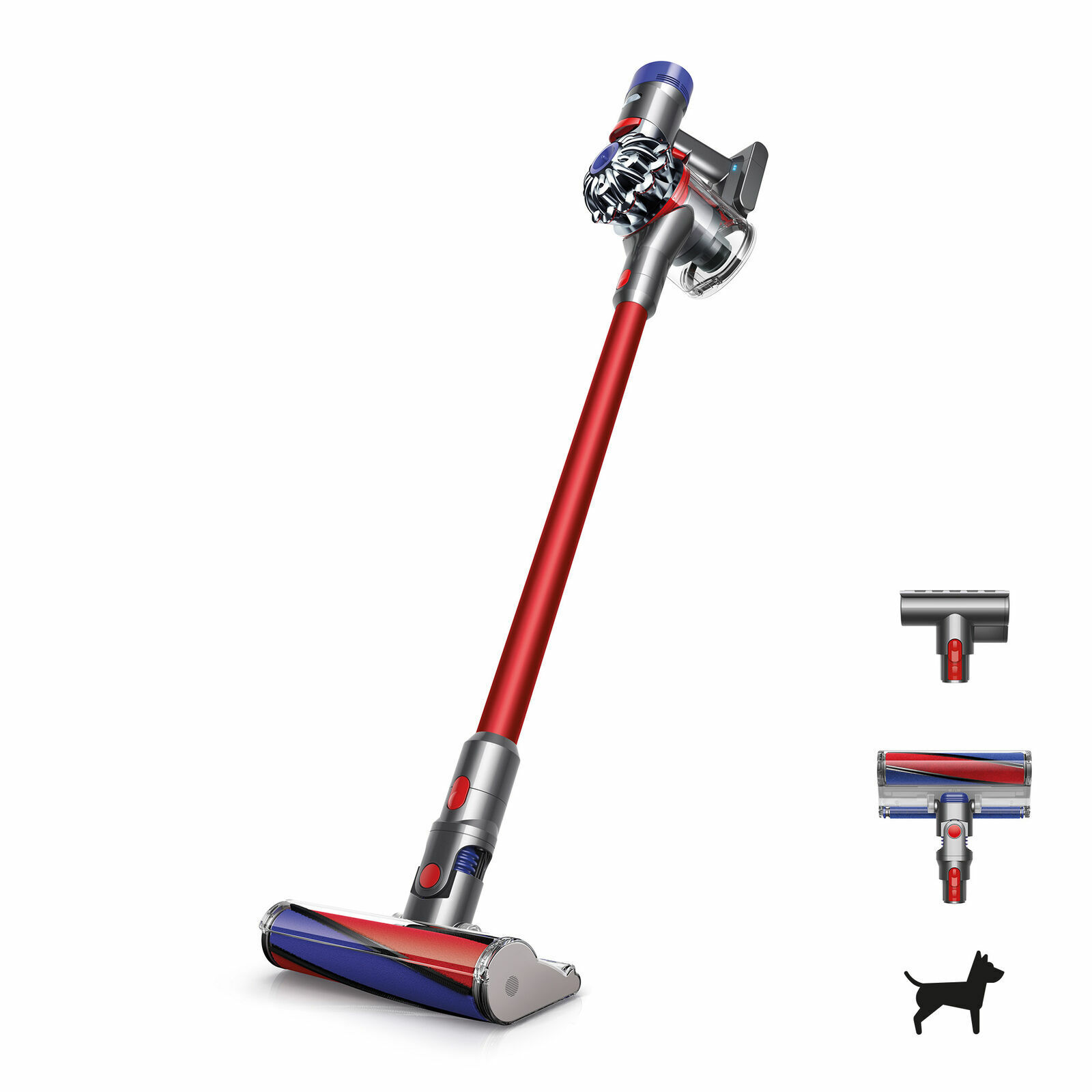 Dyson V8 Fluffy Cordless New Credence Branded goods Vacuum Red