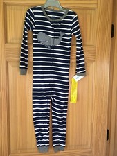New Carter's Whale Snug Fit Cotton Footless Pajama PJs Boy Sleeper 1pc Navy