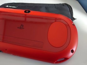 PlayStation PS Vita PCH-2000 ZA26 Metallic Red Sony Console ,pouch ,Charger