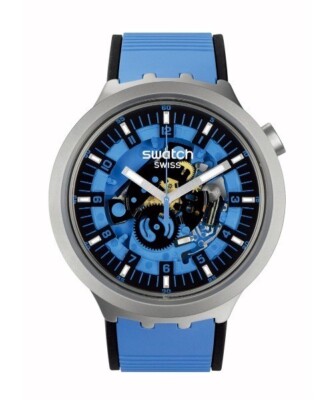 Swatch BIG BOLD IRONY BLUE DAZE SB07S106 Swiss Made New