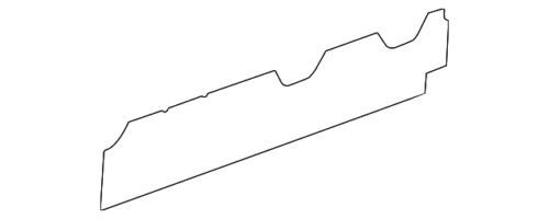 Recubrimiento de apertura del techo trasero derecho para Ford Transit 2015-2023 (N/P CK4Z-6142410E)