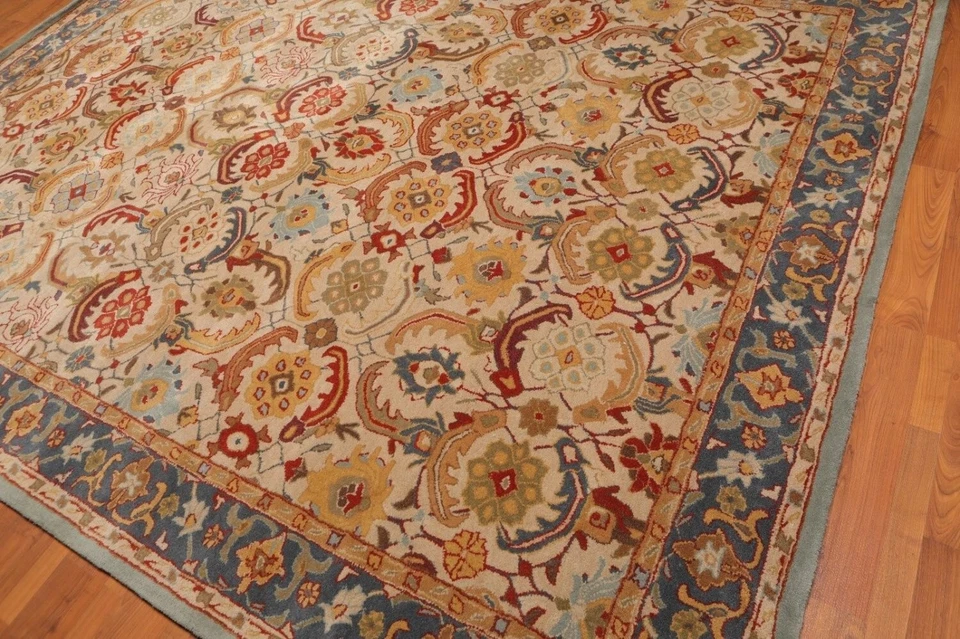 Alfombra Pottery Barn Eva Beige Lana | Alfombra Hecha a Mano | Venta de Alfombra de Diseñador Foto 4 de 4