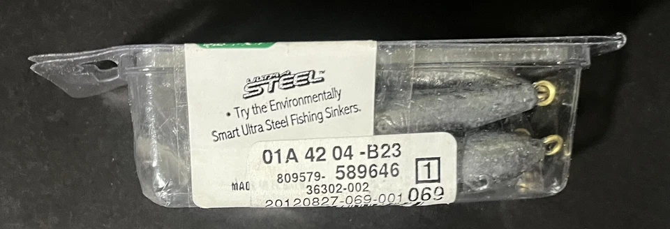 7 Cabela’s 2 OZ Trolling Sinkers Smart Ultra Steel Pesca Sinkers Nuevo de Lote Antiguo Foto 4 de 4