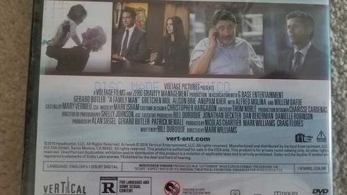 A Family Man (DVD,  2016, WS) Gerard Butler, Gretchen Mol, Willem Dafoe  NEW - Picture 5 of 6