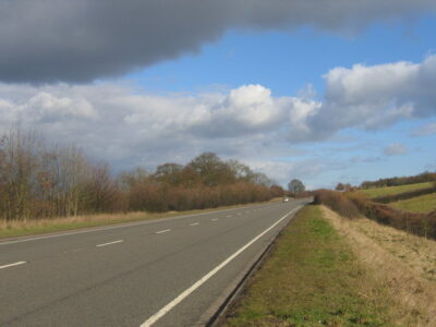 Alcester bypass Looking ENE towards Stratford along this fairly c2006