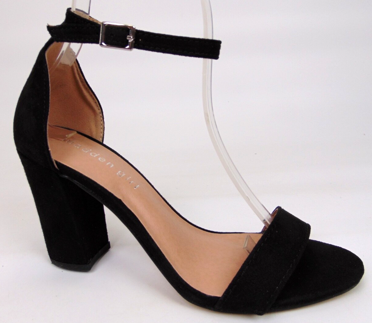 Madden Girl Beella Ankle Strap Block Heels Sandals Women's Size