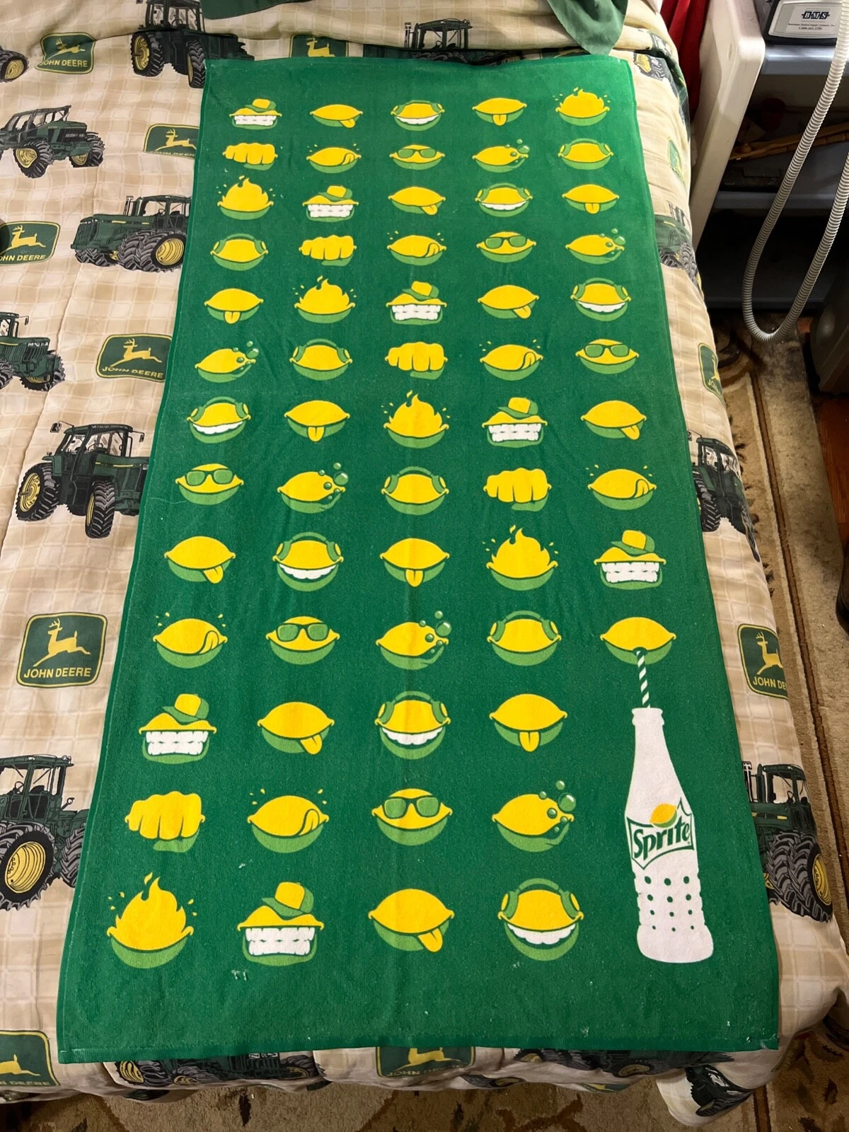 RARE ~ Sprite Bath / Beach Towel ~ Lemons & Limes ~ Large 60" x 29" ~ NEW