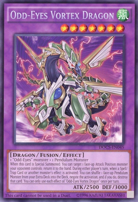 Jumbo Oversized YUGIOH Promo ODD-EYES VORTEX DRAGON Topper DOCS-EN045 YU-GI-OH! - Image 3 of 3