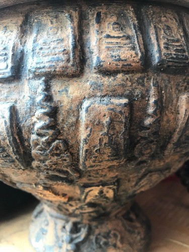 BUDDHIST MONKS ALMS BOWL OLD YANT TALISMAN SOMDEJ MAGIC ANTIQUES THAI AMULET SEX - Picture 10 of 12