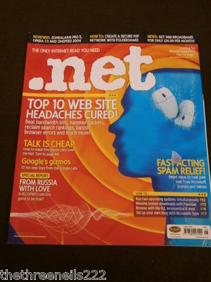 .NET MAGAZINE #126 - WEB SITE HEADACHES CURED - AUG 2004